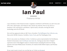 Tablet Screenshot of ianpaul.net